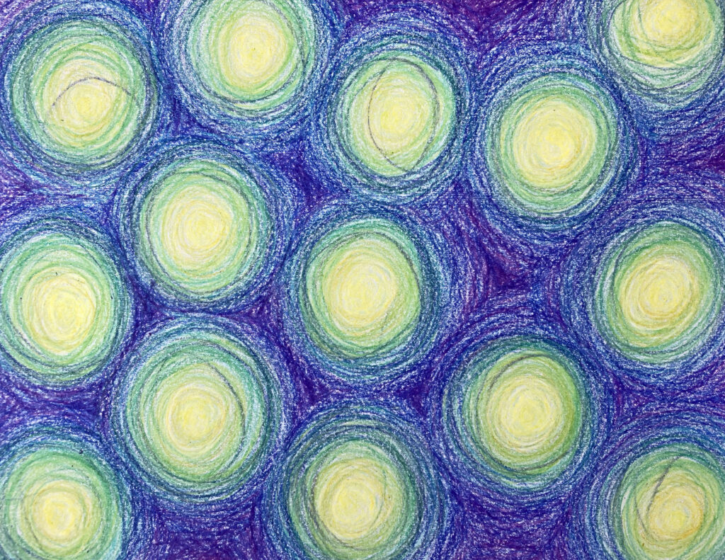 Zen Coloring! For ALL ages and experiences! Get your zen on by marking lines, filling and shading:) I did rainbows again. I love rainbows
